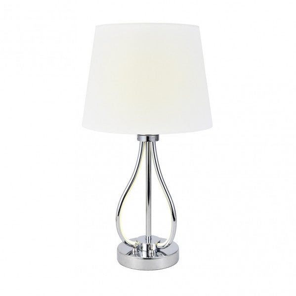Sobremesa Dubrovnik 9w 4000k+ 1xe27 Cromo 675 Lm Doble Encendido 46x26x26 Cm
