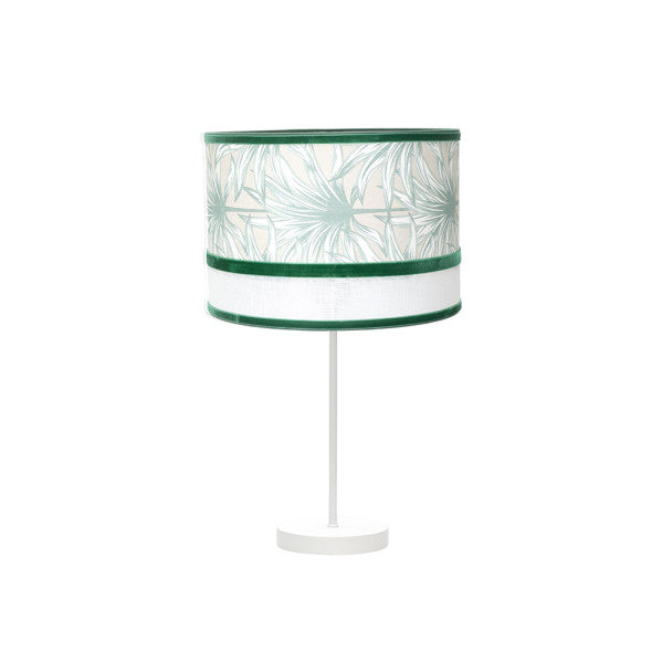 Sobremesa Grand. Caledonia 1xe27 Blanco/verde 61x30x30cm
