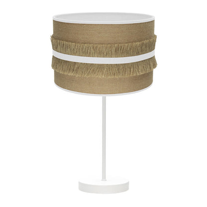 Sobremesa Grande Natalia 1xe27 Blanco/saco-blanco 62x30x30 Cm