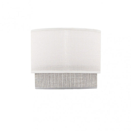 Pantalla sobremesa Kenya E14 Blanco/gris 18Dx16dx15h