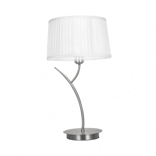 Sobremesa Magni 1xe27 Cromo C/pant.blanca 53x30x30 Cm