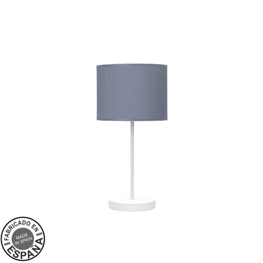 Sobremesa Moda 1xe14 Blanco/azul 42x17x17cm