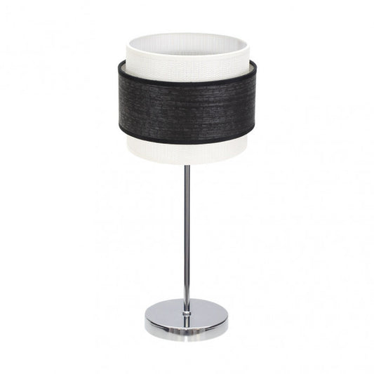 Sobremesa Myriam 1xe14 Cromo/Madera Negra 47x18x18 cm
