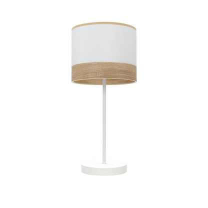 Sobremesa Olga 1xe14 Blanco/blanco-mad.clara 42x18x18 Cm