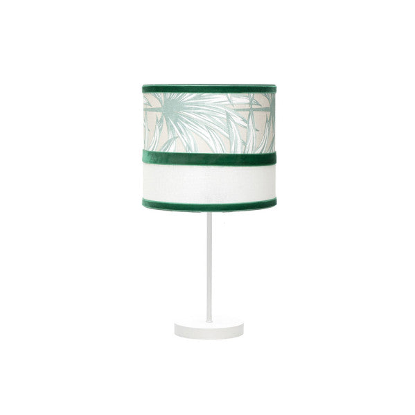 Sobremesa Peq. Caledonia 1xe14 Blanco/verde 43x17x17cm