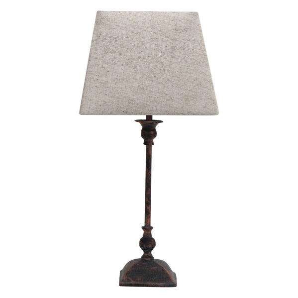 Sobremesa Percasol 1xe27 Marron Rustico 52x25x25 Cm