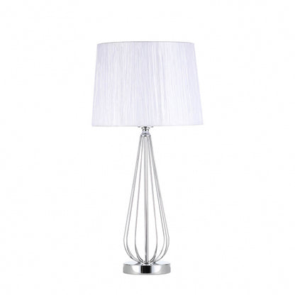 Sobremesa Robina 1xe27 Cromo C/pant Blanca  62x30x30 Cm