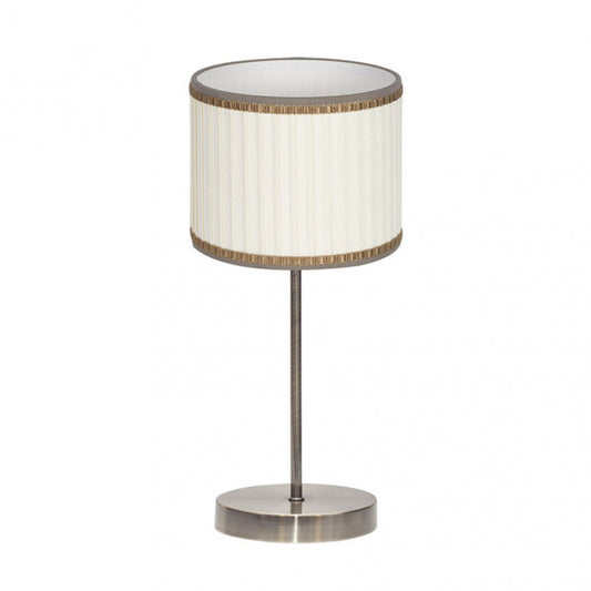 Sobremesa Soprano 1xe14 Cuero/beis 44x17x17 Cm