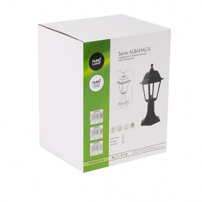 Sobremuro Exterior Albahaca 1xe27 Blanco Ip44 Policarbonato 41,5x16,5d