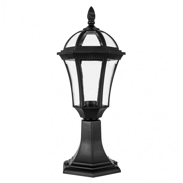 Sobremuro Exterior Comino 1xe27 Negro Ip44 Policarbonato 47,6x17,6x17,6 Cm