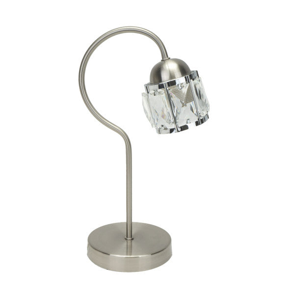Table lamp Noble 1xe14 Nickel/chrome 35x13x20 Cm