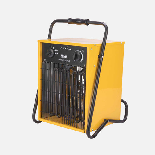 Termoventilador Industrial Acero Inoxidable Copan 9000w Amarillo 3pot 400v Trifasico Termostato Reg.seg.asa 51,5x35,5x33cm