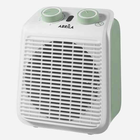 Termoventilador Electrico Ponce 2000w Verde/blanco 2pot.termostato Reg., Proteccion Sobrecalentamiento 23,5x19x14cm