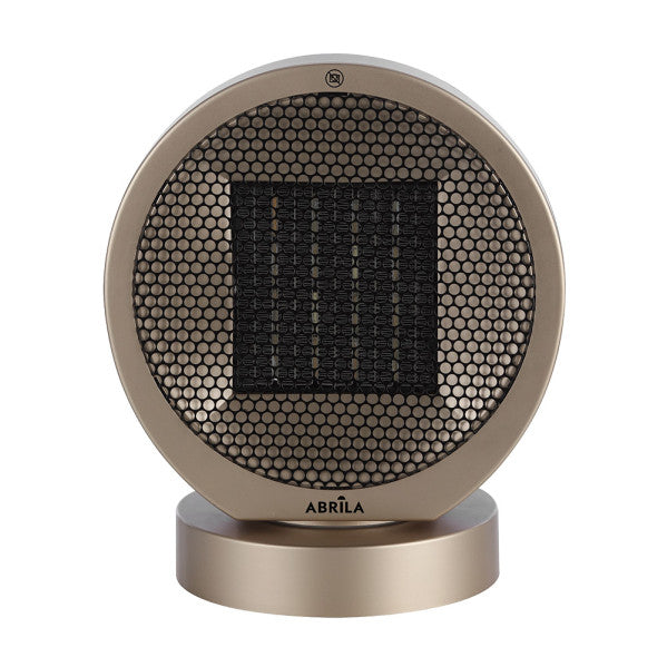 Termovent.ptc Ceramico Pomelo 2000w Negro/oro 2pot 3fun.rotatorio Antivuelco.seguro 29,3x24x18cm