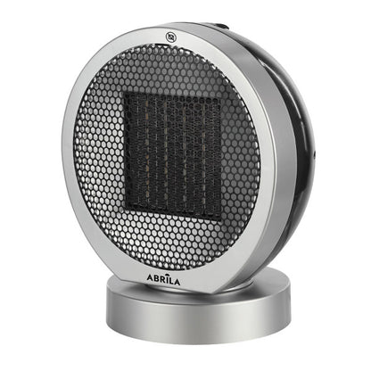 Termovent.ptc Ceramico Pomelo 2000w Negro/plata 2pot 3fun.rotatorio Antivuelco.seg. 29,3x24x18cm
