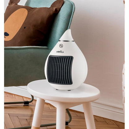 Termoventilador Ceramico 1500w Blanco/cromo 2funciones 2potencias Termostato Reg.antivuelco 26,5x18,5x18,5 Cm