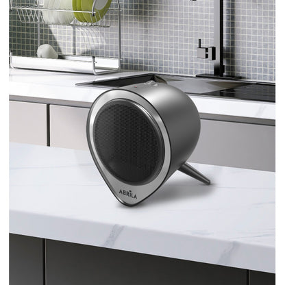 Termoventilador Ceramico Andino 1500w Negro/plata  2potencias,protecc.sobrecalentamiento,antivuelco 21x18x18cm