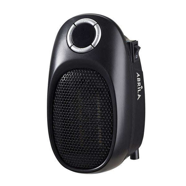 Mini Termoventilador Ceramico Malasia 500w Negro Temperatura Reg,temporizador  Seguridad Display 16x9x12cm