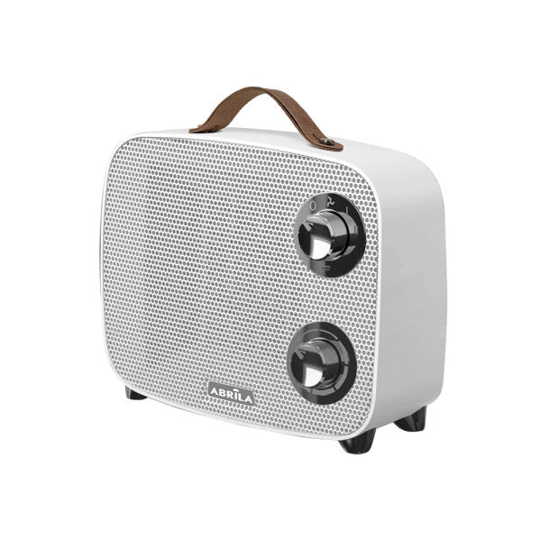Termoventilador Ceramico Ptc Corcega 1500w Blanco/cromo 2potencias 3funciones Corte Termico seg.antivuelco 21x23x13,6 Cm