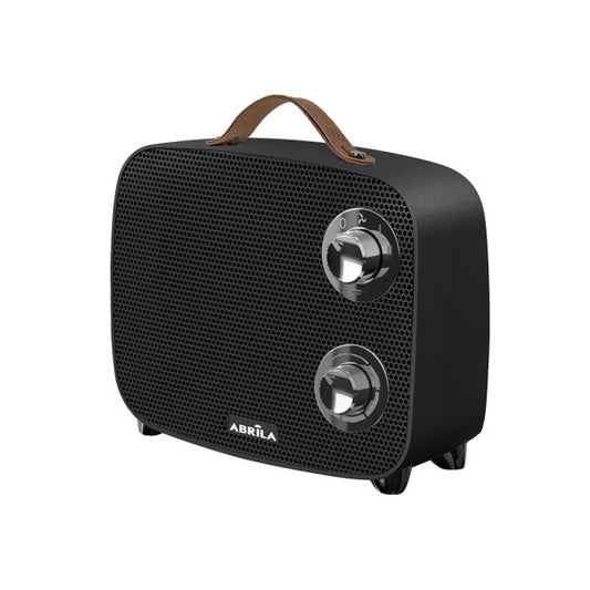 Termoventilador Ceramico Ptc Corcega 1500w Negro/cromo 2potencias 3funciones Corte Termico seg.antivuelco 21x23x13,6 Cm