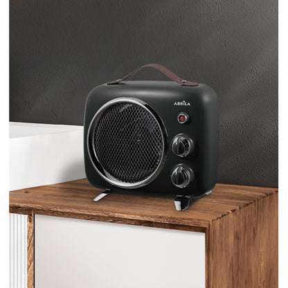 Termoventilador Elect.taranto 2000w Negro/gris Termost Reg. 2potencias 3funciones Sist.seg. 27,2x31,5x13,5cm