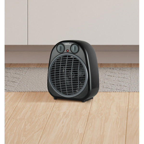 Termoventilador Fogata 2000w Negro/gris 2potencias 3funciones Termostato Reg.seguro,antivuelco 24x20x13cm