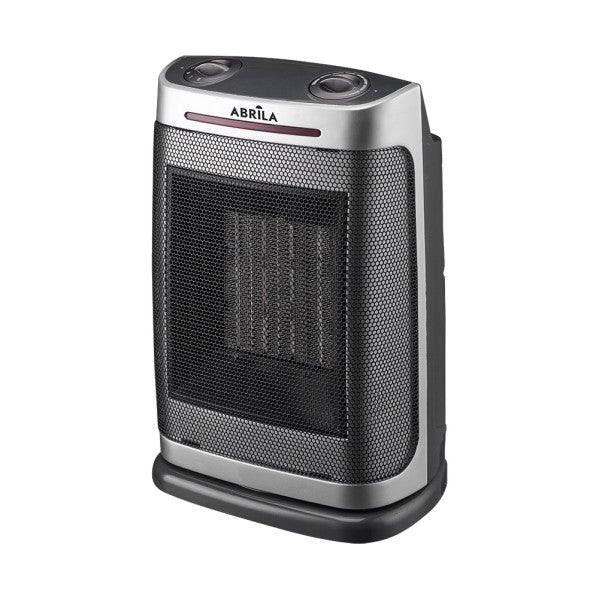 Termoventilador Ceramico PTC Fogon 1500w Plata 2potencias 3funciones Termost. Regu. Seguridad, Antivuelco 29x19x14,5cm