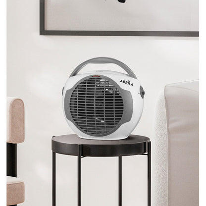 Termoventilador Llama 2000w Blanco/gris 2potencias 3funciones Termost.reg.seg,antivuelco,asa 22,6x24,7x17