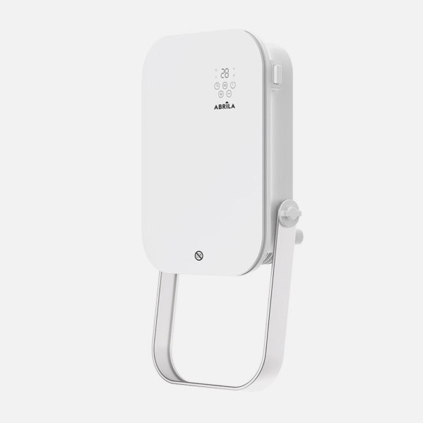 Termoventilador Pared Baño Austria 2000w Blanco  3funciones c/remoto y toallero Display Ip24 50x25x13cm