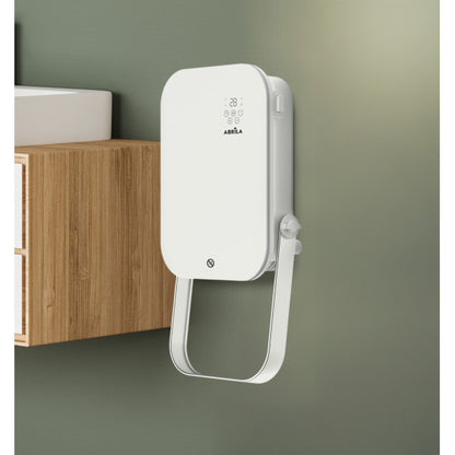 Termoventilador Pared Baño Austria 2000w Blanco  3funciones c/remoto y toallero Display Ip24 50x25x13cm