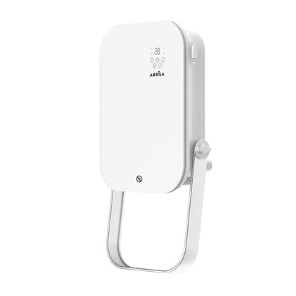 Termoventilador Pared Baño Austria 2000w Blanco  3funciones c/remoto y toallero Display Ip24 50x25x13cm