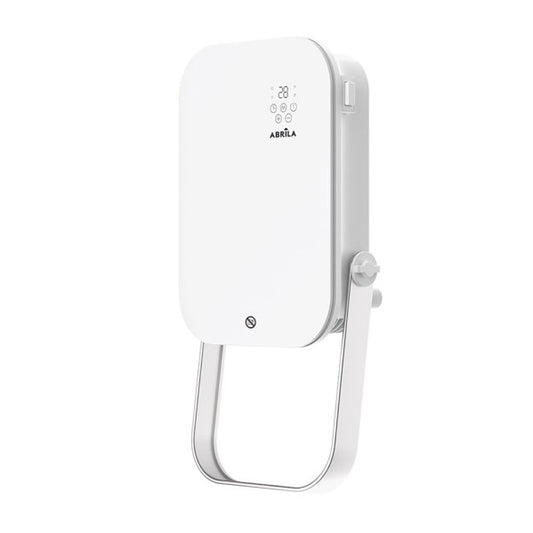 Termoventilador Pared Baño Austria 2000w Blanco  3funciones c/remoto y toallero Display Ip24 50x25x13cm