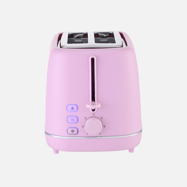 Tostador Pan Coffee 930w Rosa 7niv.tostado Descongelacion Apagado Autom.2rebanadas 2ranuras Recogemigas 19,5x29x18cm