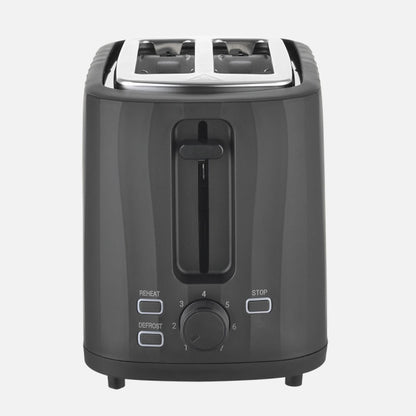 Tostador Pan Ficus 930w Negro 7niv.tostado Descongelacion Apag.autom.2reb 2ranuras Recogemigas 19x26x15,5cm