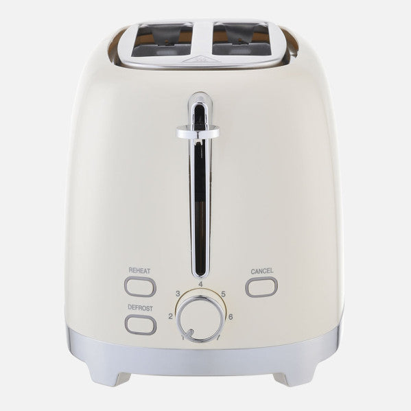 Tostador Pan Yuka 930w Beis 7niv.tost.descongelac Apag.autom.2reb 2ranu.recogemigas 19,5x29x18cm