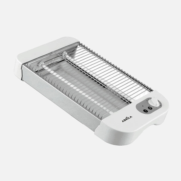 Tostador Horizontal Cueto 600w Blanca 2tubos Quarzo Tempo. Bandeja Recogemigas,acero Inoxid.6,5x35,5x21cm