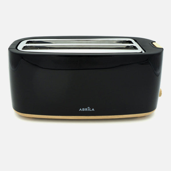 Tostador Pan Eume 1400w Negro/haya 7niveles Tostado,descongelacion,  Apag.automatico,2ranuras,recogemigas 17x38x14,5cm