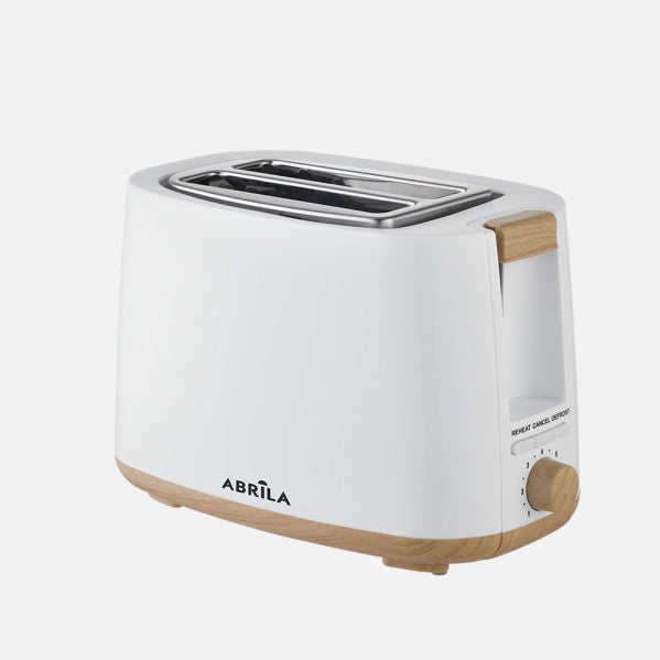 Tostador Pan Ulla 750w Blanco/haya 7niv.tostado,descongelacion,  Apagado Automatico,2ranuras,recogemigas,17x26,5x15cm