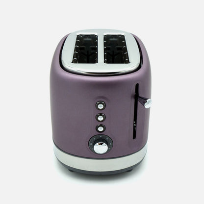 Tostador De Pan Urbion 815w Violeta/gris 7niveles De Tostad  2ranuras Recogemigas.descongelar.recalentar. 19,5x16,5x27cm