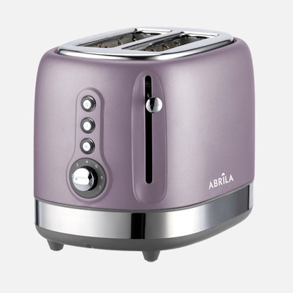 Tostador De Pan Urbion 815w Violeta/gris 7niveles De Tostad  2ranuras Recogemigas.descongelar.recalentar. 19,5x16,5x27cm