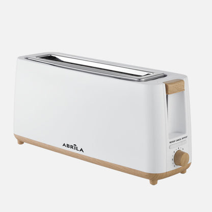 Tostador Pan Yeltes 900w Blanco/haya 7niv.tostado,descongelacion,apagado Autom.1ranura.recogemigas.17x38x11,5cm