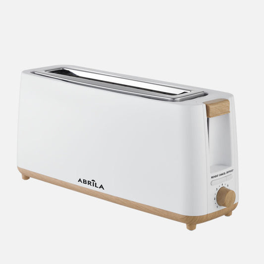 Tostador Pan Yeltes 900w Blanco/haya 7niv.tostado,descongelacion,apagado Autom.1ranura.recogemigas.17x38x11,5cm