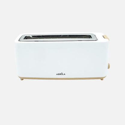 Tostador Pan Yeltes 900w Blanco/haya 7niv.tostado,descongelacion,apagado Autom.1ranura.recogemigas.17x38x11,5cm