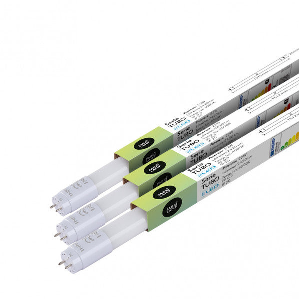 Tubo T8 22w 2200lm 4000k  Fabriplus 150x2,6x2,6 Cm