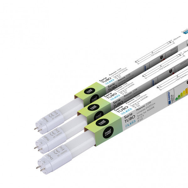 Tubo T8 22w 2200lm 6400k  Fabriplus 150x2,6x2,6 Cm