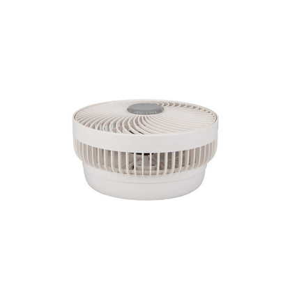Ventilador Inalambrico Sobremesa Pacheco Blanco/gris 5w 3vel Recargable C/luz, Alim.usb, Orientable 3aspas 29x19x16cm