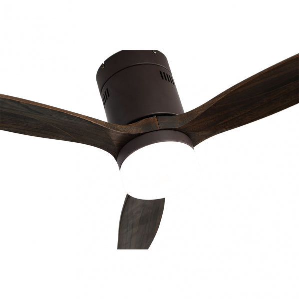 Ventil 20w Dc Aguilon Marron 3 Aspas Roble 6 Velocidades C/remoto, Reg.Intensidad, Temporizador 30,5x132x132 Cm