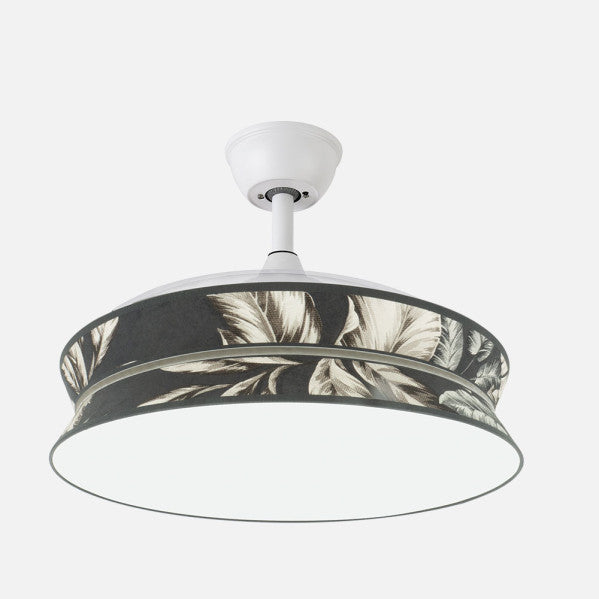 Ventil Decor 72w Blanco/estampado Oscuro 108d 3asp  7200lm 3000-4000-6000k Remoto+memo+temp