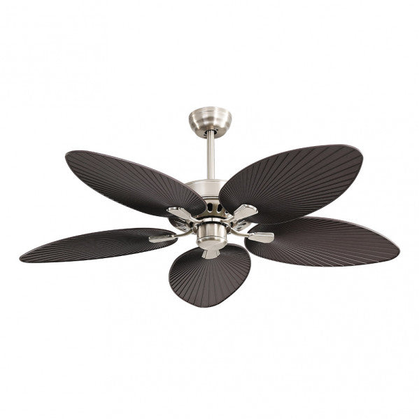 Ventilador  Dc Borasco 24w Niq/marron 5 Asp.6 Vel 132d 2950lm Remoto.memor.y Temp.3000-4000-6000k