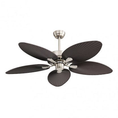 Ventilador  Dc Borasco 24w Niq/marron 5 Asp.6 Vel 132d 2950lm Remoto.memor.y Temp.3000-4000-6000k